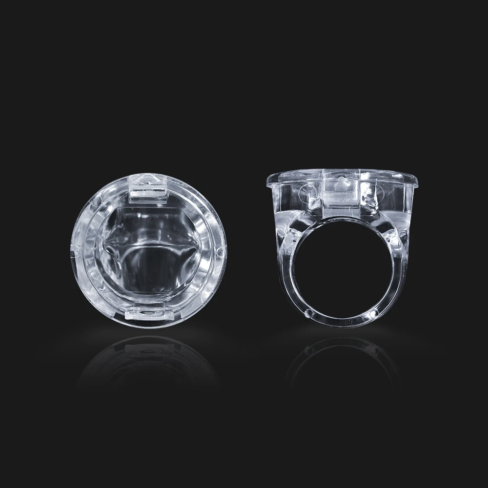 

1PCS Tattoo Pigment Ink Ring Cups Eyelash Extend Glue Holder Container With Lid Cover Cap Permanent Makeup Microblading Tool