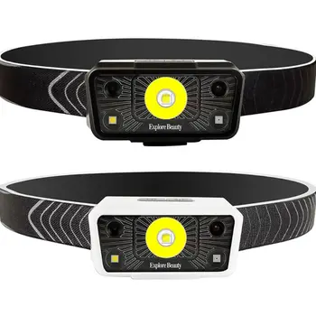 

New LED Head Torch, Lightweight COB Headlamp with 3 Modes, IPX6 Waterproof