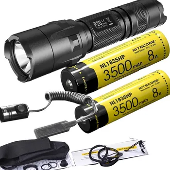 

NITECORE P20 Flashlight CREE XM-L2 (U2) LED max. 800LM beam Dual-switch tail LED torch for outdoor sports with RSW2