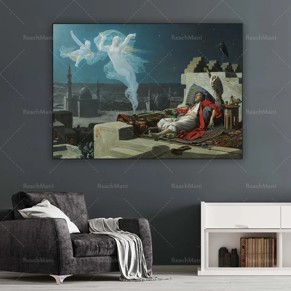 

Jean Lecomte du Nouy: "A Eunuch's Dream" (1874)-Decorative canvas print poster