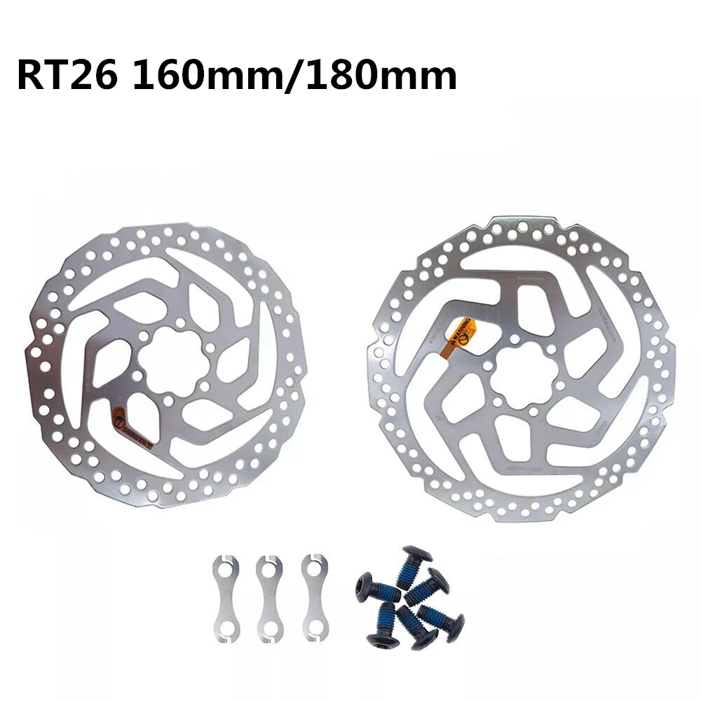 Shimano Deore RT56 RT26 160mm 180mm 6 Bolt Brake Disc Mountain Bike Bicycle Rotor SM-RT56 M6000 MTB Bike Brake Disc 160MM 180MM mountain bicycle disc brake,bicycle disc brake,bike brake rotor,mountain bike disc brake