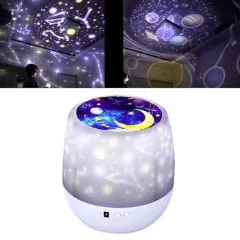 

Creative Fun Starry Sky LED Projector Lamp Romantic Moon Starry Light Night