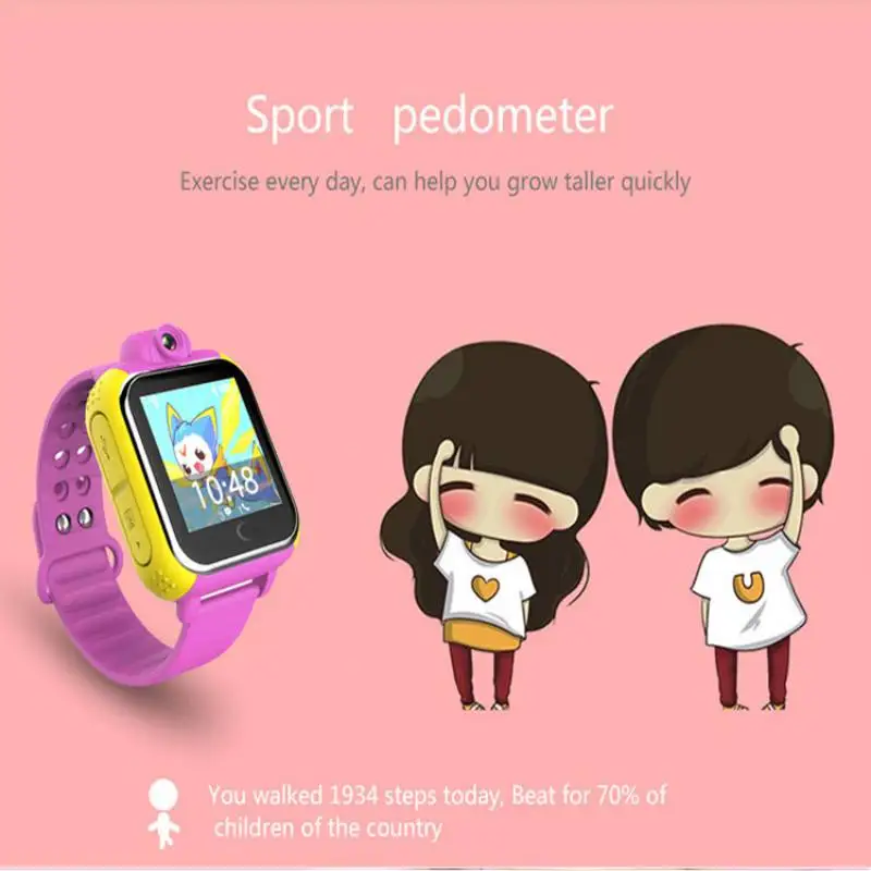 3G WIFI Location Watch GPS 1.54\'\' Touch Screen Smart SOS Tracker Kids Smart Watch Remote Camera GPS LBS