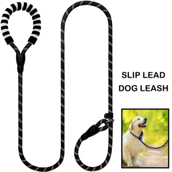 

Durable Slip Lead Dog Leash with Comfortable Padded Handle and Highly Reflective Threads Quality Dog Rope Training Leash