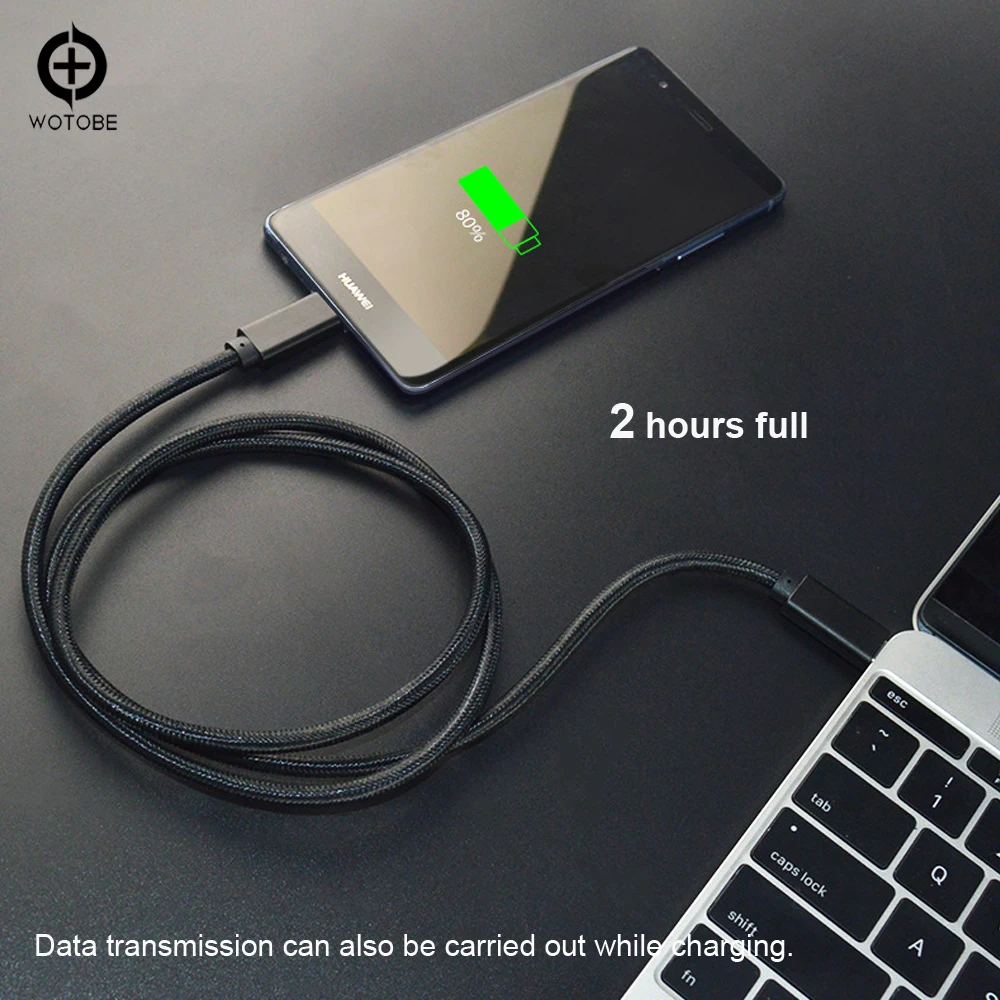 WOTOBE USB C кабель E-MARK 5A PD 100W USB3.1 Gen2 10 Гбит/с 4K для Thunderbolt 3 Matebook MacBook iPad Pro Pixel Nexus 6P Matebook