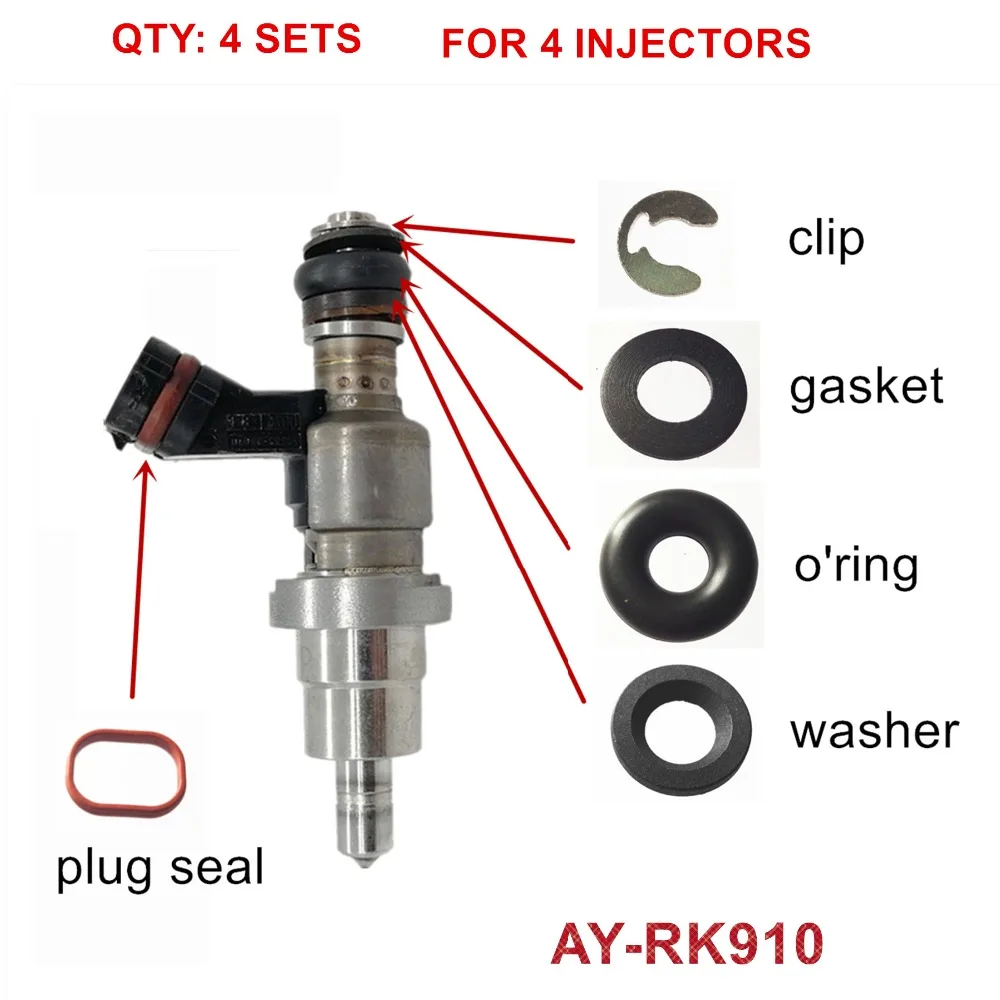 4 комплекта для Toyota Avensis RAV4 OPA 1azfse 2325028030 2320928030 23250 28070 23250-28090 комплект ремонта