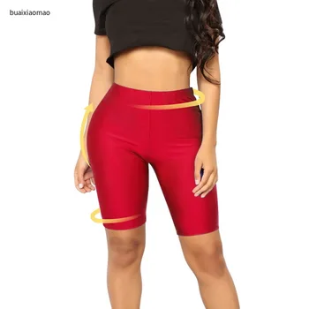 

Laamei Women Sport Fitness Leggings Half High Waist Quick Dry Skinny Bike Short Leggings Women Elastic Casual Leggings