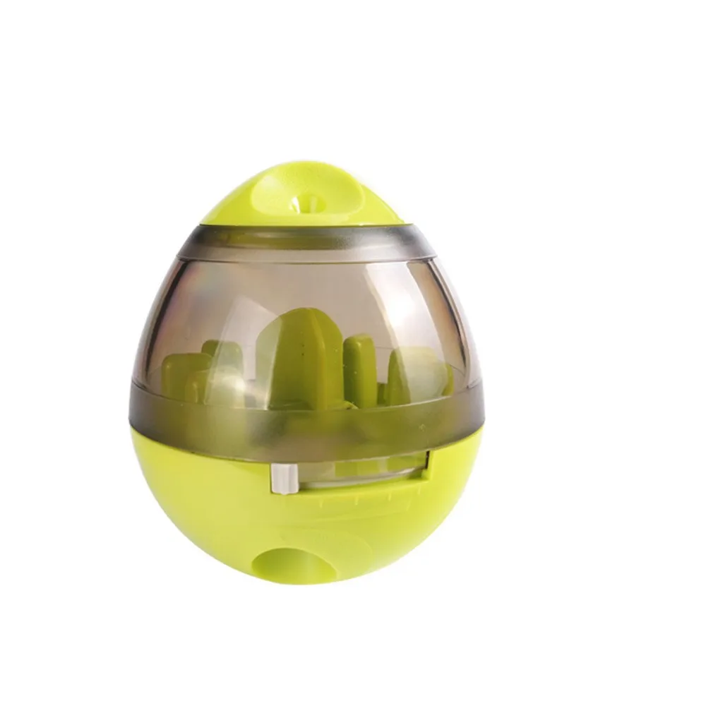 GREEN Устройство для корма для домашних животных, кошка, собака, головоломка, Забавный стакан, утечка, мячик для еды, для питомцев, медленная подготовка корма, аксессуары для питомцев - Цвет: GREEN