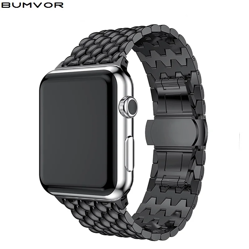 Металлический ремешок для часов в деловом стиле Apple watch Band 40 мм/44 мм/38 мм/42 мм iWatch