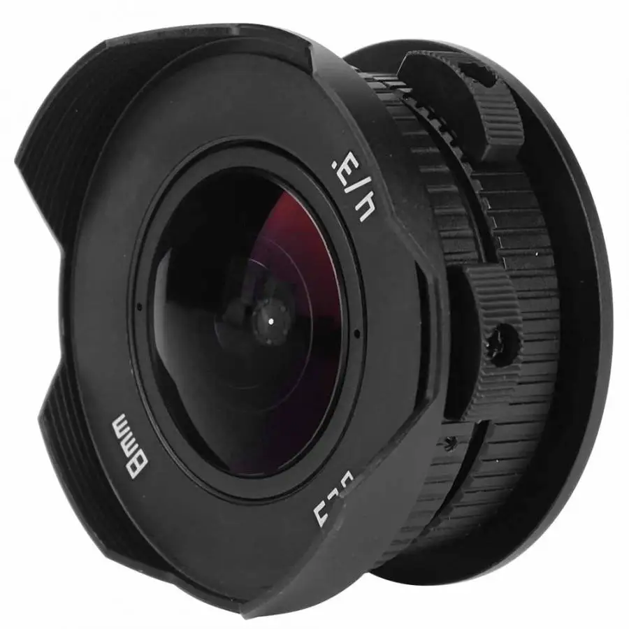 Объектив камеры 8 мм F3.8 рыбий глаз широкоугольный объектив для Olympus M4/3 Крепление камеры lente para celular