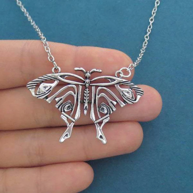 Large Butterfly Necklace Gift For Mom 