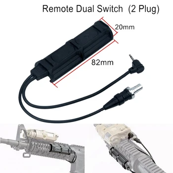 

Remote Dual Switch Softair Tactical Military Pressure Pad Switch Airsoft Flashlight PEQ Accessories NE07011