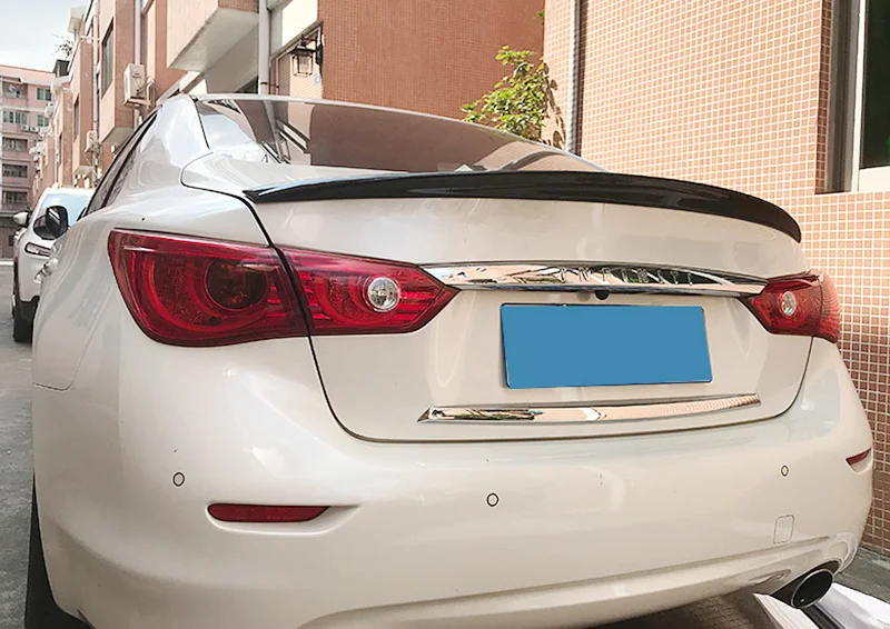 Подходит для infiniti Q50 североамериканский стиль спойлер высококачественный карбоновый задний спойлер крыло губы автомобиля Стайлинг авто часть-в