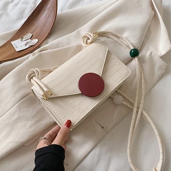 

Quality Stone Pattern PU Leather Flap Bags For Women Simple Solid Color Shoulder Handbags Female Travel Fashion Cross Body Bag