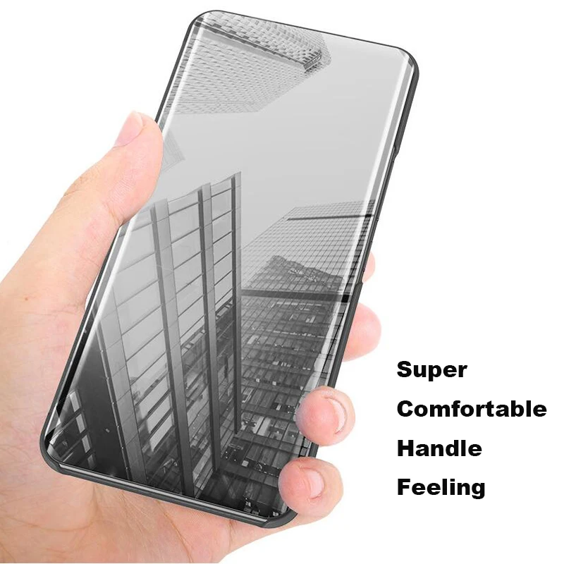 Зеркальный флип-чехол для телефона чехол для iPhone 6 6S 7 8 Plus 11 Pro X XR XS MAX откидной зеркальный телефон стоячий кейс-держатель