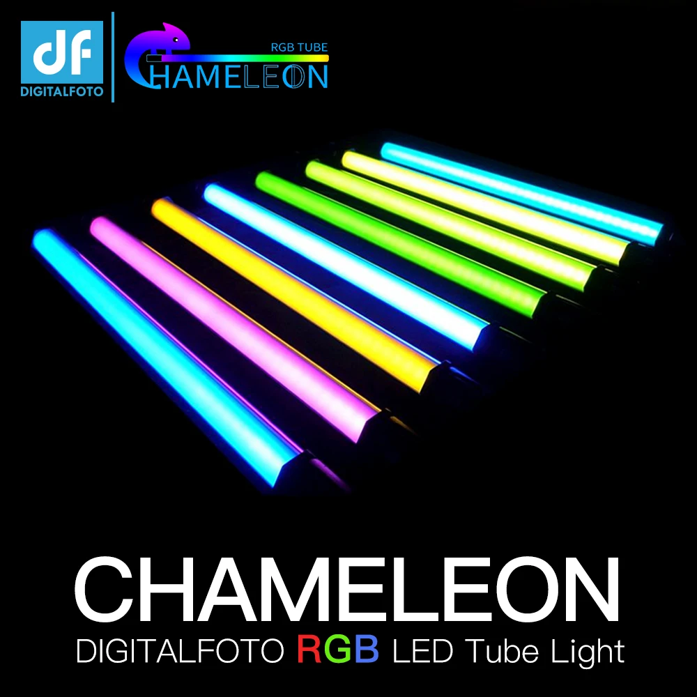 DF DIGITALFOTO Хамелеон RGB светодиодный ламповый Светильник Красочные специальные эффекты фильм фотографии держать лампа для видео