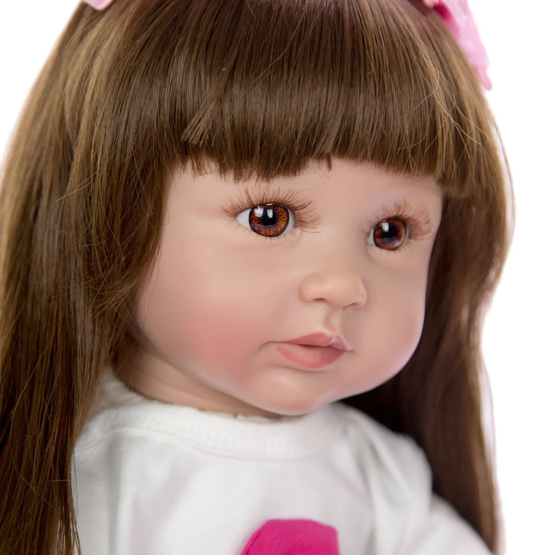 60 см Силиконовые Reborn Baby Doll игрушки как настоящая виниловая принцесса для малышей куклы для девочек Bonecas подарок на день рождения Рождественский подарок