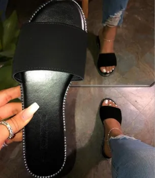 

Spring / Summer New 2020 Women Outdoor Wild Flat Durable Slippers Home Casual Sandals Beach Flip Flop Ladies Non-slip Leopard Ms