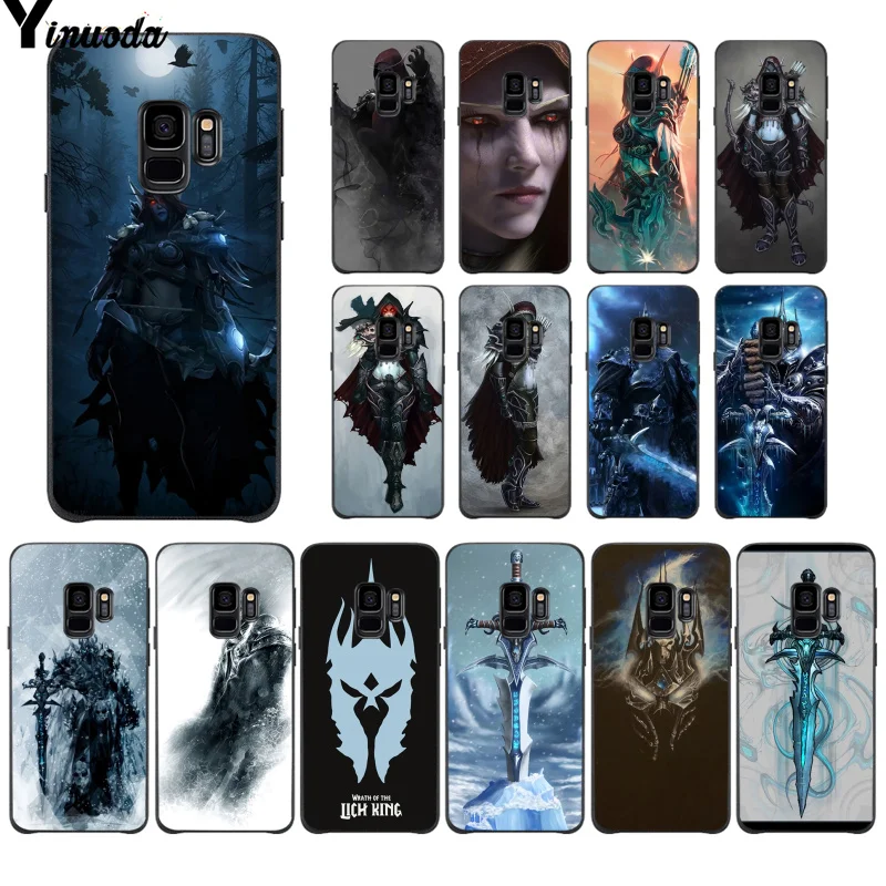 

Yinuoda World of Warcraft Arthas Sylvanas Protector Case for Samsung S9 S9 plus S10 S6 S6edge S10plus S7 S7edge S8 S8plus