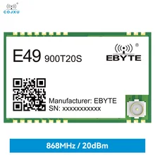 

Wireless Data Transmission Module 20dBm E49-900T20S Low Power Consumption Long Range 2.5km IPEX/Stamp Hole Antenna Module