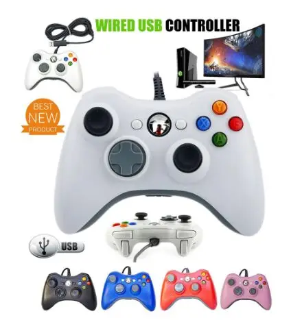 2020 Новый геймпад для Xbox 360 проводной контроллер XBOX джойстик игровой