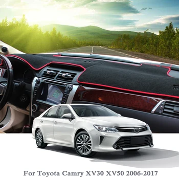 

Car Styling Dashboard Avoid Light Pad Instrument Platform Cover Mats Rose For Toyota Camry XV30 XV50 2006-2017 LHD&RHD Anti-dust