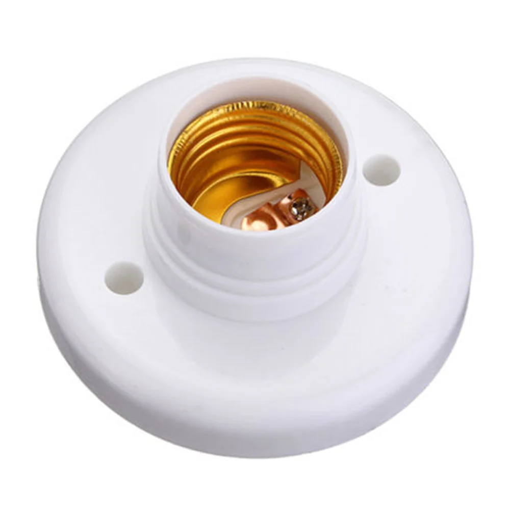 

Es E27 Screw Cap Socket White Ceiling Light Lamp Bulb Fixing Base Stand
