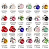10pcs/pack 3d Crystal Nail Stones 8.6*7.6cm Gold Bottom AB Protein Glitter Diamond Pile Drill Alloy Nail Jewerly Rhinestones#11 6