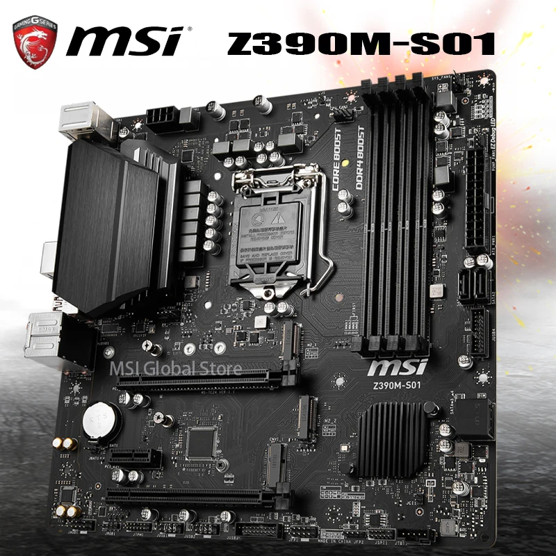 MSI Z390M-S01 i7 9700k set