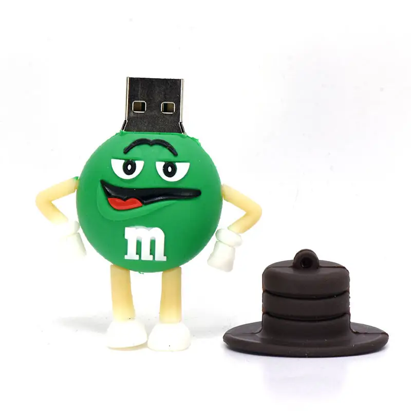 Cute-Cartoon-pendrive-128GB-M-m-s-Chocolate-M-Bean-Usb-Flash-Drive-4gb-8gb-16gb (3)