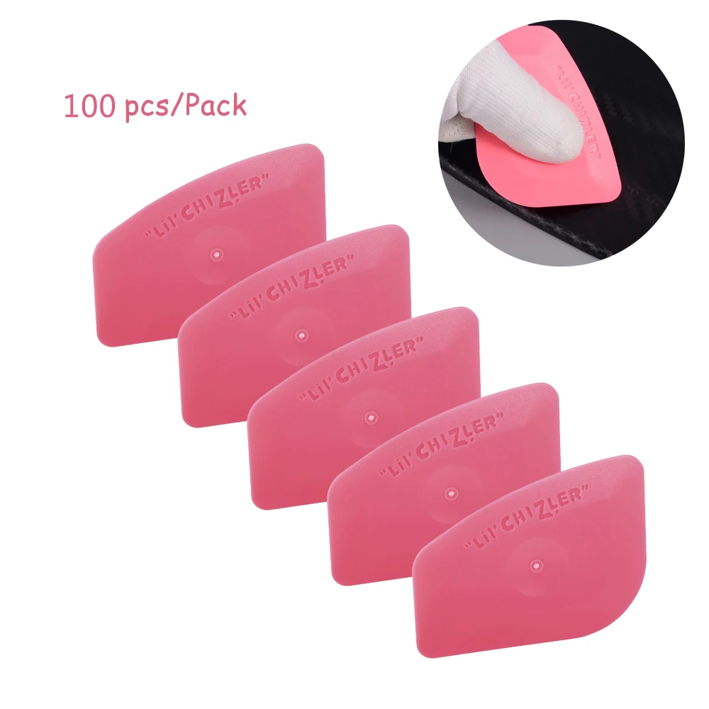 

EHDIS 100PCS Foil Vinyl Film Car Wrap Squeegee Auto Glass Decal Sticker Glue Wipe Scraper Window Tints Cleaning Remover Tools