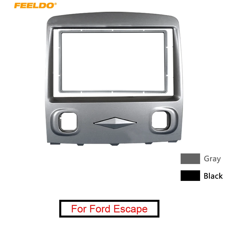 FEELDO Автомобильная стерео радио рамка для приборной доски для Ford Escape 08-10 Mazda Tribute 06-08 2DIN стереоинтерфейс панель приборной панели#5012