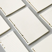 A5 20 отверстий B5 26 отверстий блокнот заправки бумага спиральный планировщик журнал внутренние страницы точечная сетка пустой Cornell PP обложка на спирали