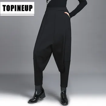 

Spring New 2020 Women's fashion casual Solid color long high waist loose cargo pants women