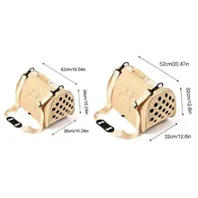 Легкий портативный ПЭТ плечо диагональная сумка дышащие отверстия верхней нагрузки Перевозчик