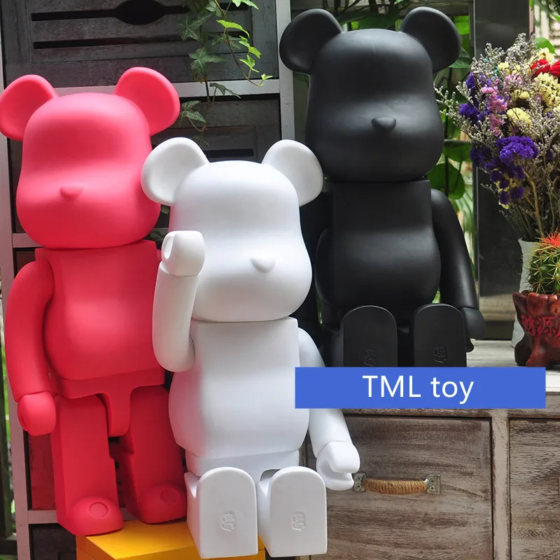 

[VIP] Large 1000% 70CM fashion Black and white bear figures Toy For Collectors Art Work model home decorations Collection model