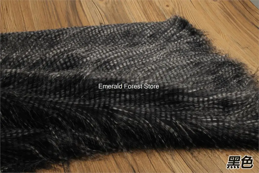 Высококачественная ткань из искусственного меха плюшевая с имитацией перьев