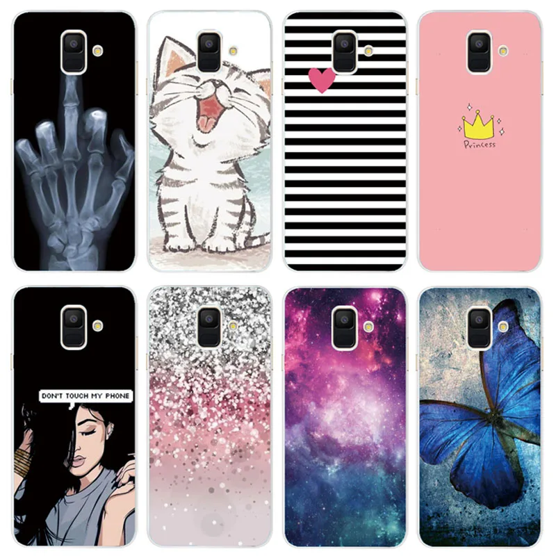 soft Silicone Phone Case For Samsung Galaxy A6 2018 Dual SIM SM A600 A600F Tpu Back Cover Plus A605 A605F |
