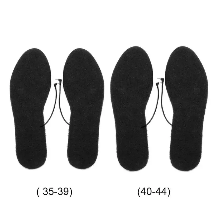 Многоразовые моющиеся мужские и женские стельки, зимние черные USB стельки с электрическим подогревом для обуви из углеродного волокна, удобные, грязеотталкивающие