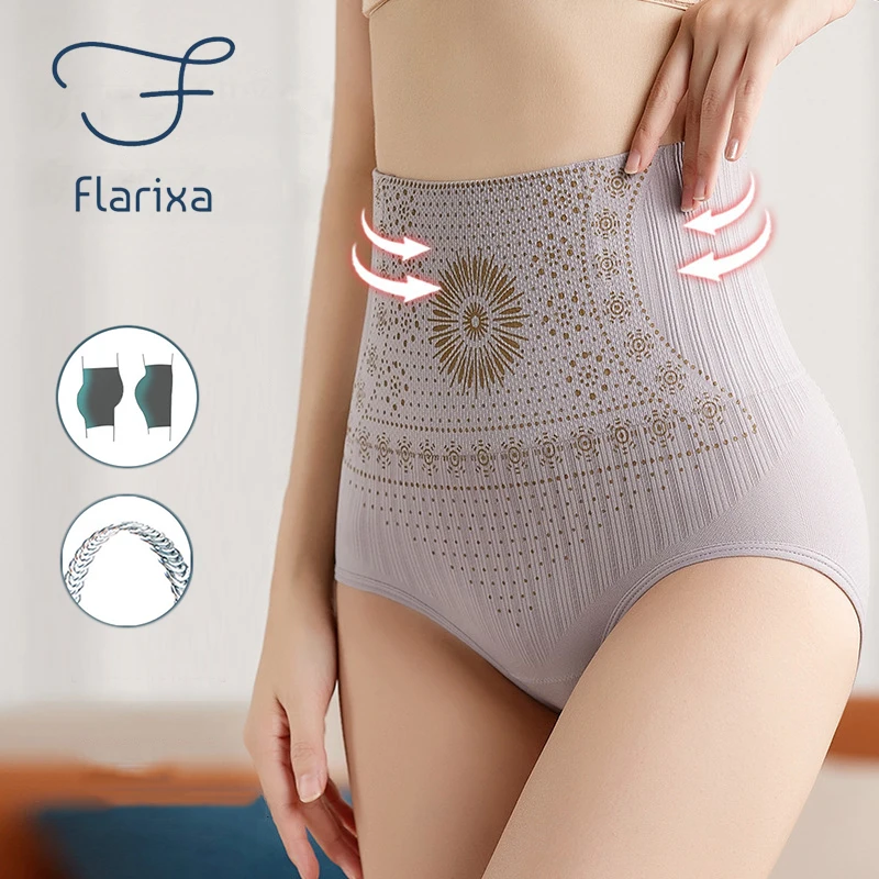 Flarixa Seamless Women's Panties High Waist Tummy Control