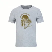 Camiseta negra de Hip Hop para hombre, camisa de manga corta de banda de Rock Sabbathe, Tour de EE. UU., 78, gran Camiseta de algodón con cuello redondo para grupo