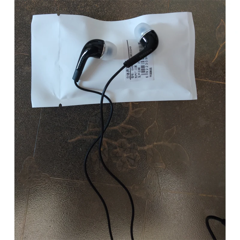 Черные наушники samsung EHS64, 3,5 мм, наушники-вкладыши с микрофоном, проводная гарнитура для samsung Galaxy S8, поддержка официального тестирования