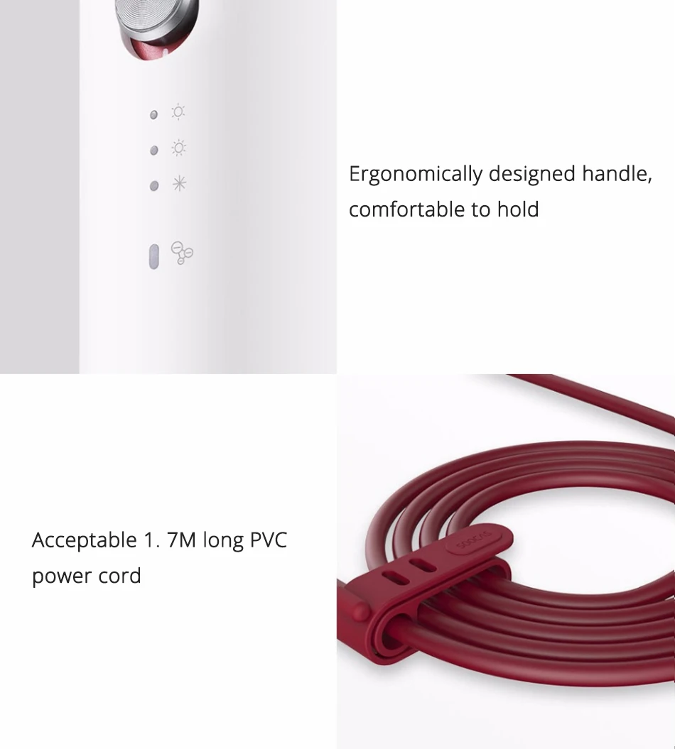 Xiaomi Soocas H3 Анион Фен корпус из алюминиевого сплава 1800 Вт воздушный выход анти-горячий инновационный диверсии дизайн Feaa фен для волос