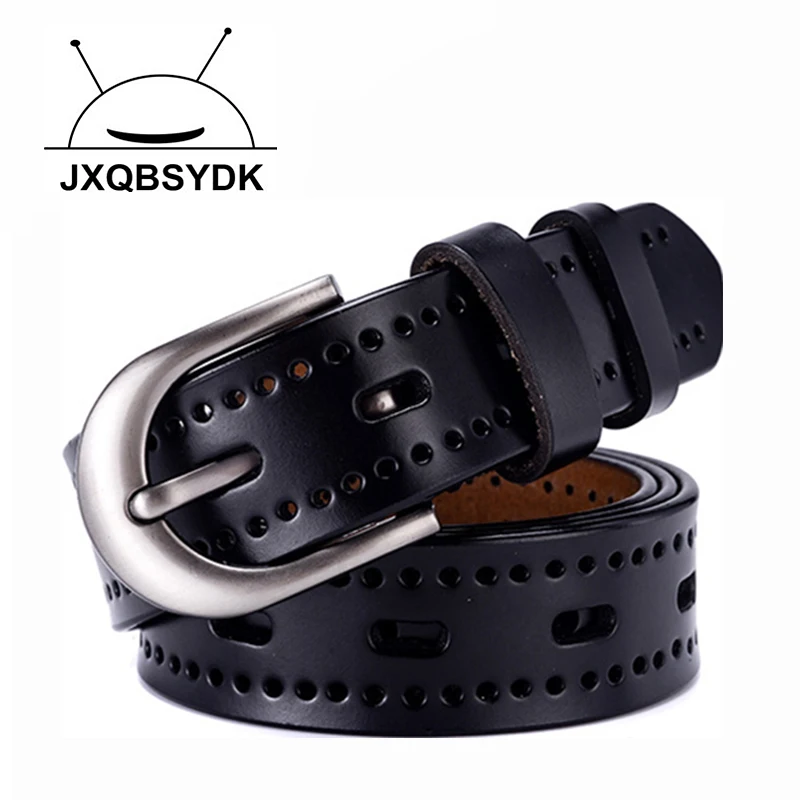 JXQBSYDK ремни для женщин, модные, с пряжкой, с пористыми отверстиями, женские ремни, кожаные ремни для женщин, Cintura Donna Cinturon Mujer