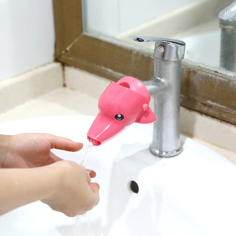 Милый мультфильм ванная комната раковина кран удлинитель для детей мытье рук кран удлинитель