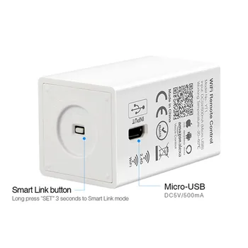 

CLAITE YT1 USB WiFi Smart Voice APP Remote Controller for RGB CCT RGBW LED Strip Light Bulb DC5V 2.4G Series