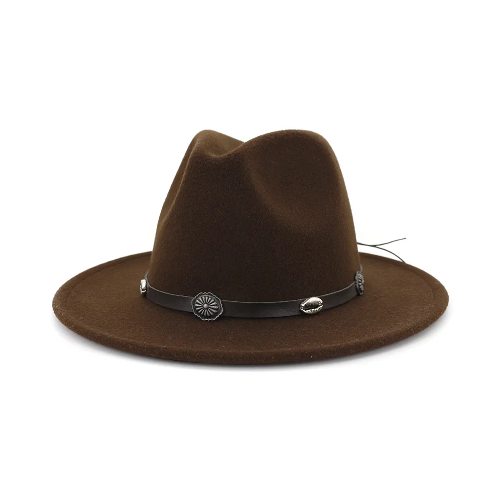 2019 Мужская Женская шерстяная крыла с широкими полями церковная джазовая шляпа