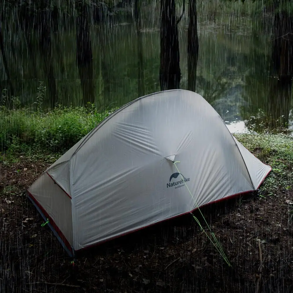 Naturehike 2 человека палатка кемпинг водонепроницаемый палатка альпинизма пикника Пешие прогулки Рыбалка Открытый портативный одиночный тент с бесплатным ковриком