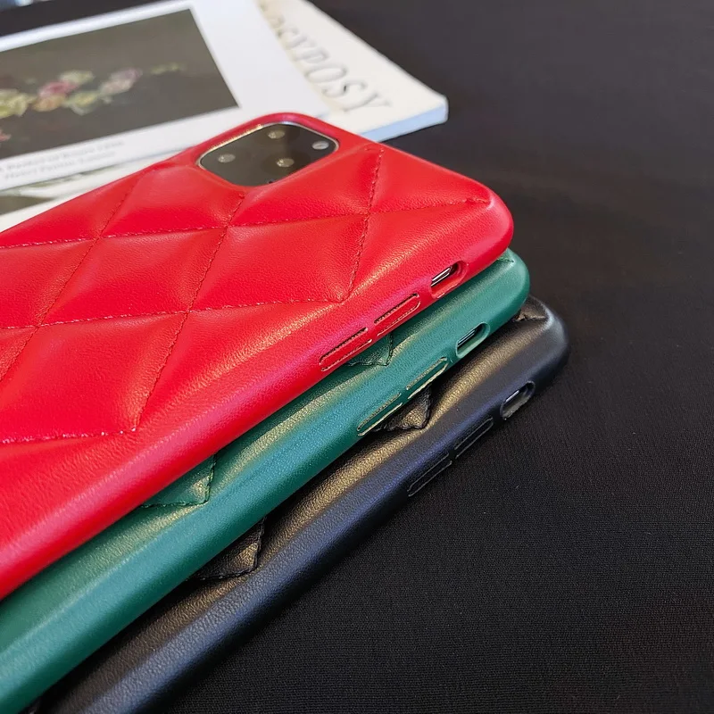 Мягкие кожаные роскошные чехлы для iPhone 12 Mini 11 Pro Max чехол X XS XR 7 8 Plus SE 2020 защитный
