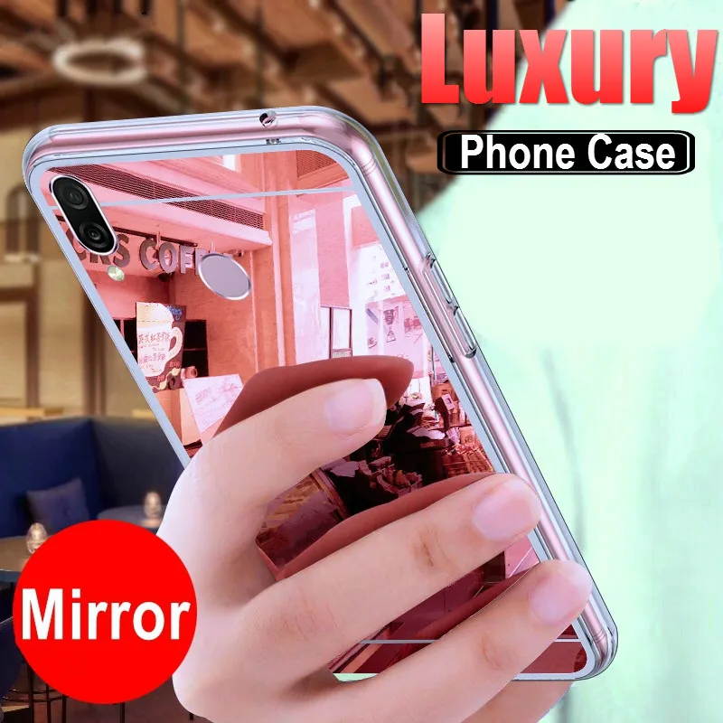 

Luxury Mirror Case For Samsung Galaxy A70 A50 A40 A30 A20 M20 S10E A7 A9 2018 S10 E S9 S8 Plus Note 8 9 10 Pro Soft Phone Cover